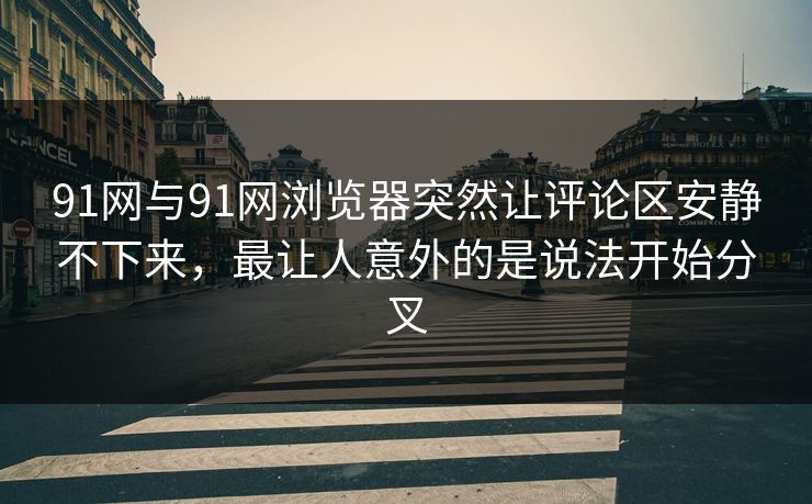 91网与91网浏览器突然让评论区安静不下来，最让人意外的是说法开始分叉